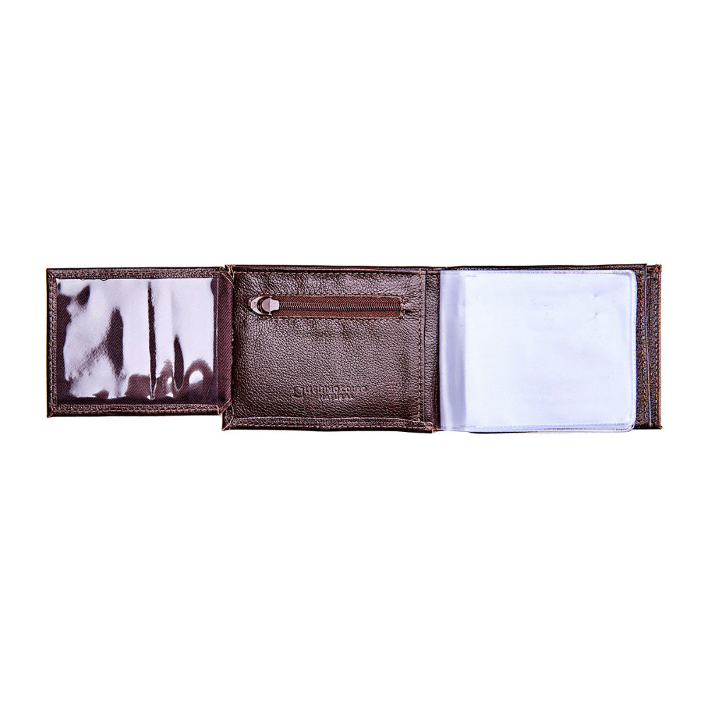 Carteira Masculina Grande Couro Marrom