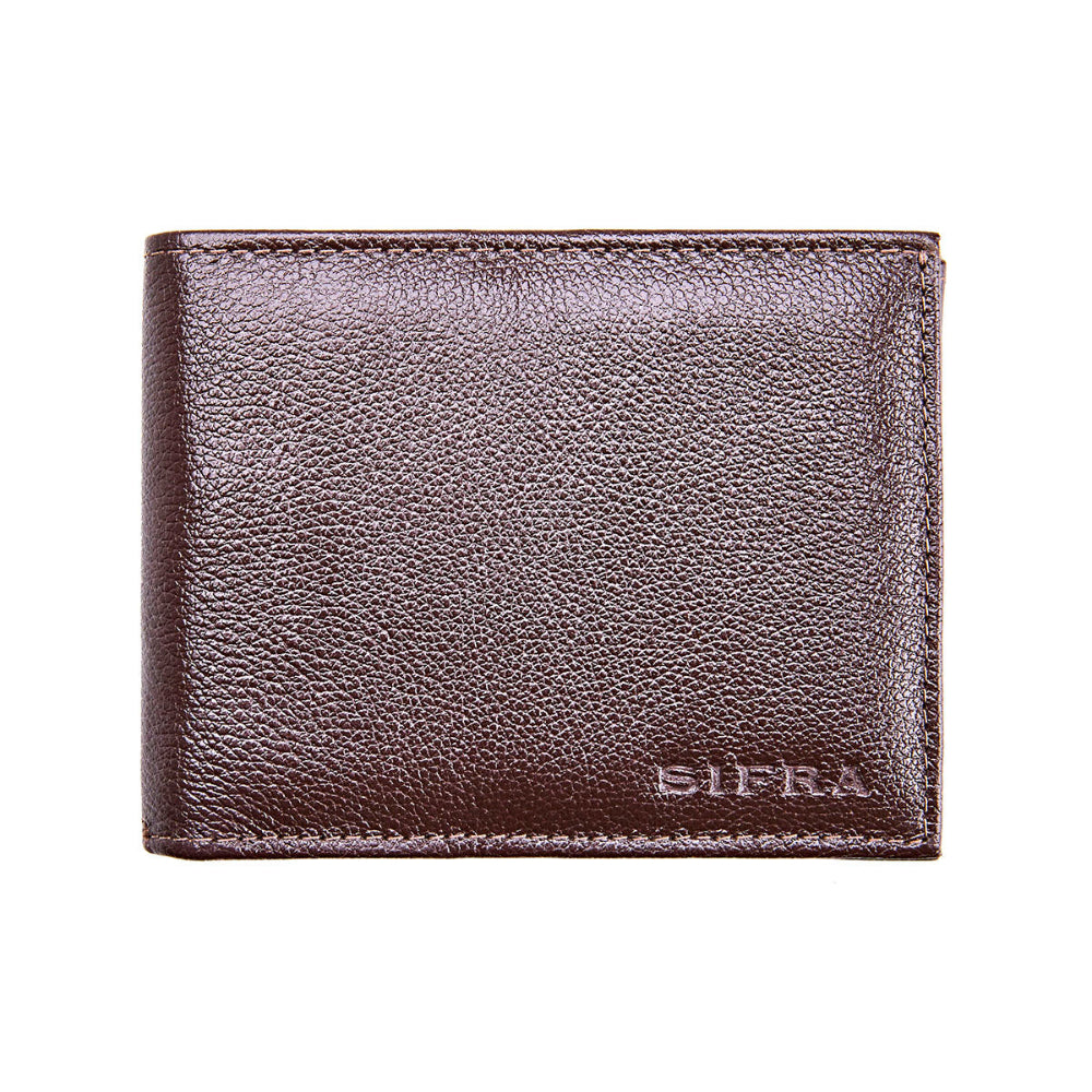 Carteira Masculina Grande Porta Cheques Couro Marrom