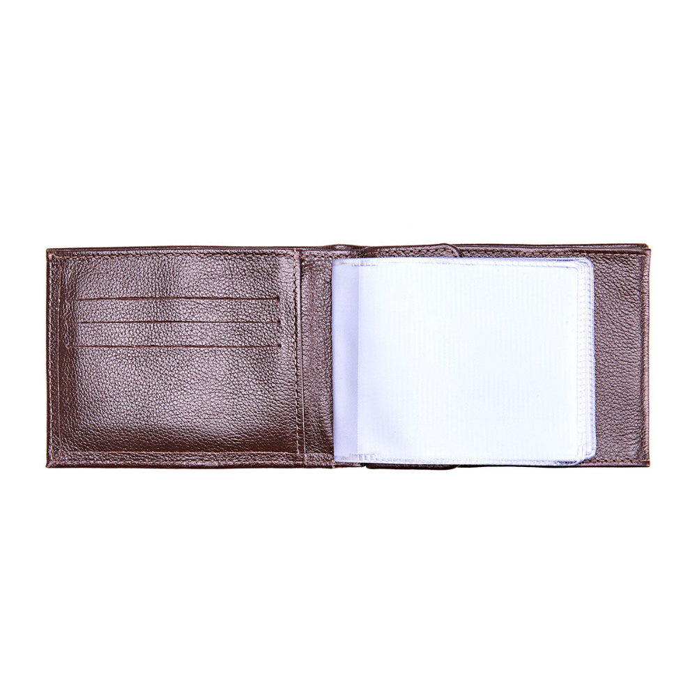 Carteira Masculina Grande Porta Cheques Couro Marrom