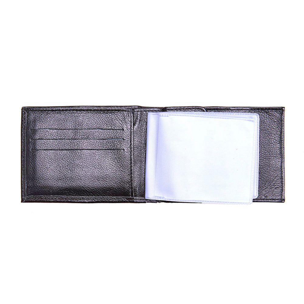 Carteira Masculina Grande Porta Cheques Couro Preto