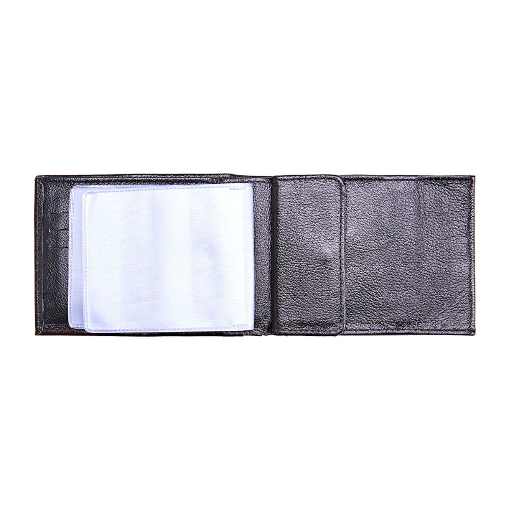 Carteira Masculina Grande Porta Cheques Couro Preto