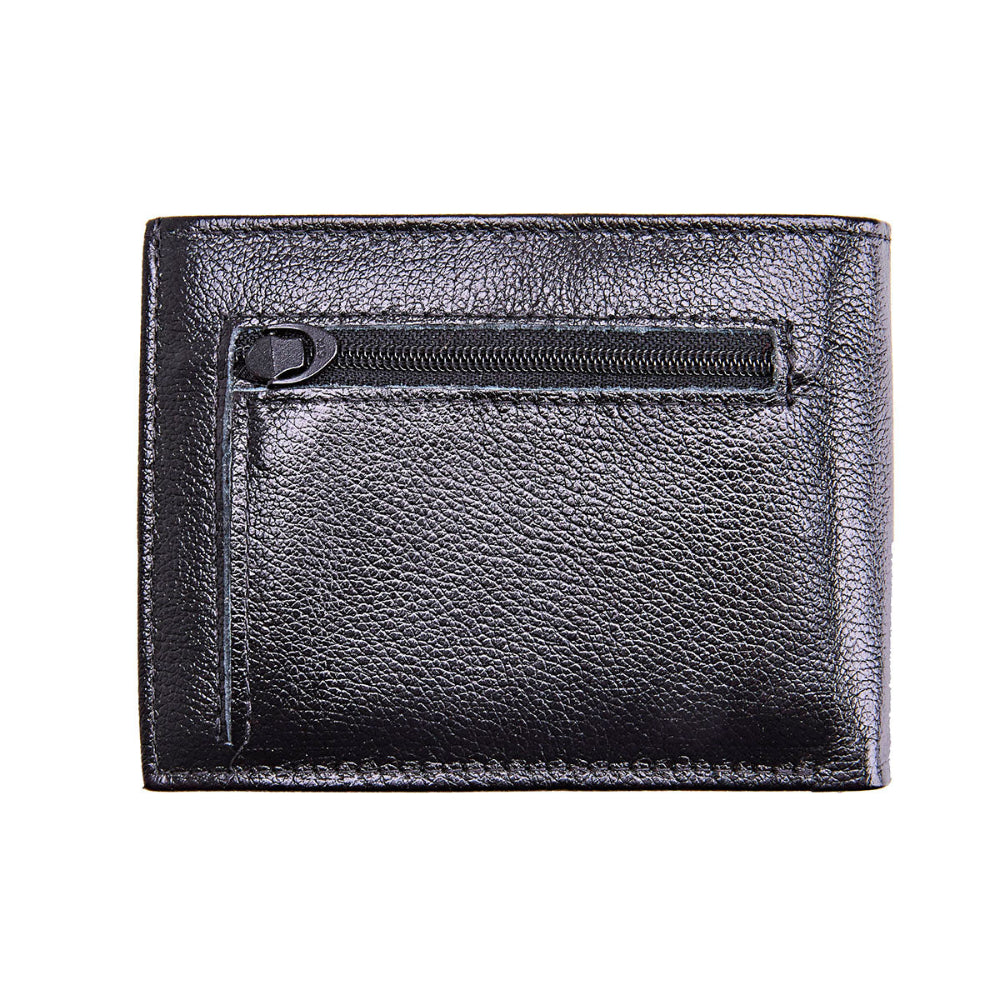 Carteira Masculina Grande Porta Cheques Couro Preto