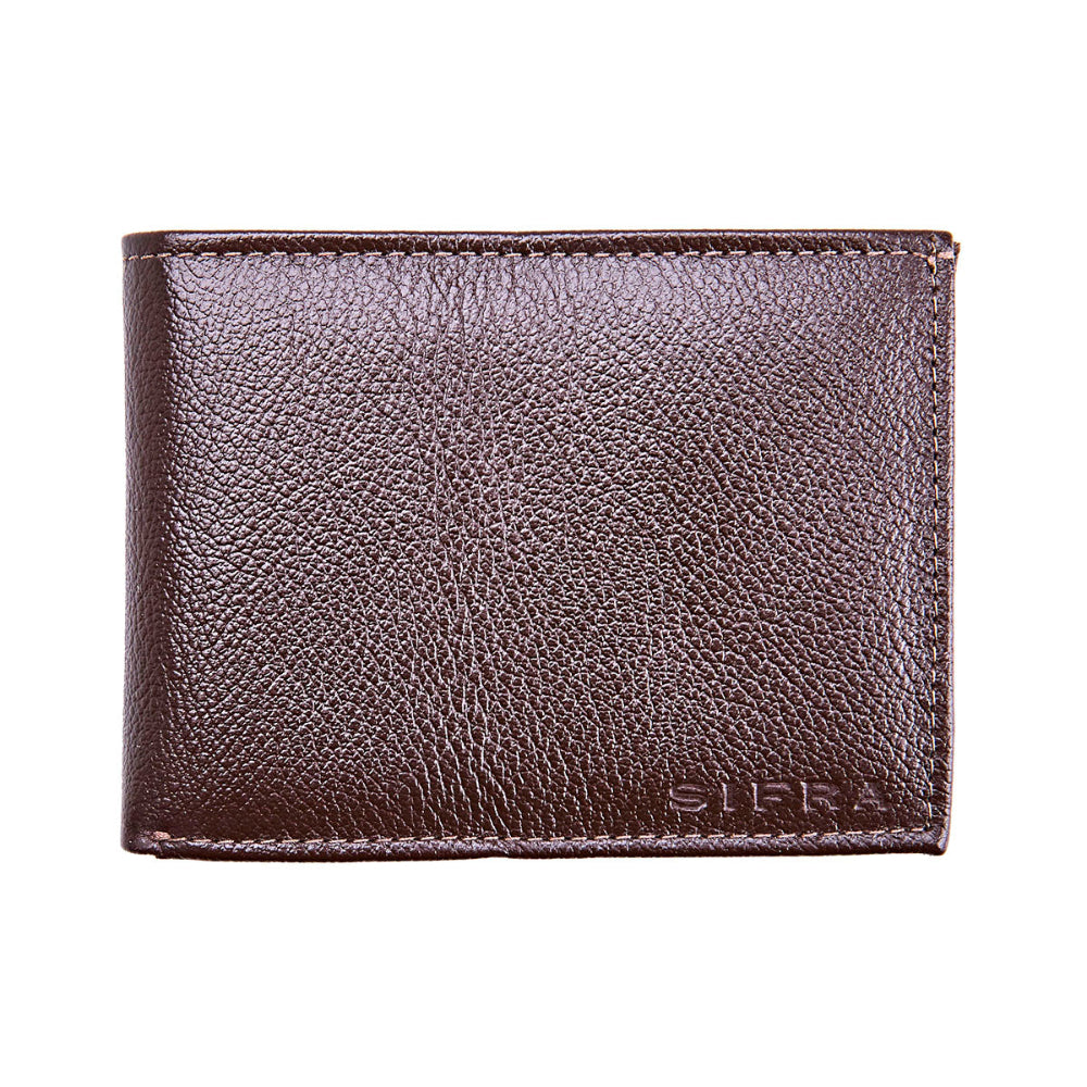 Carteira Masculina Grande Slim Couro Marrom