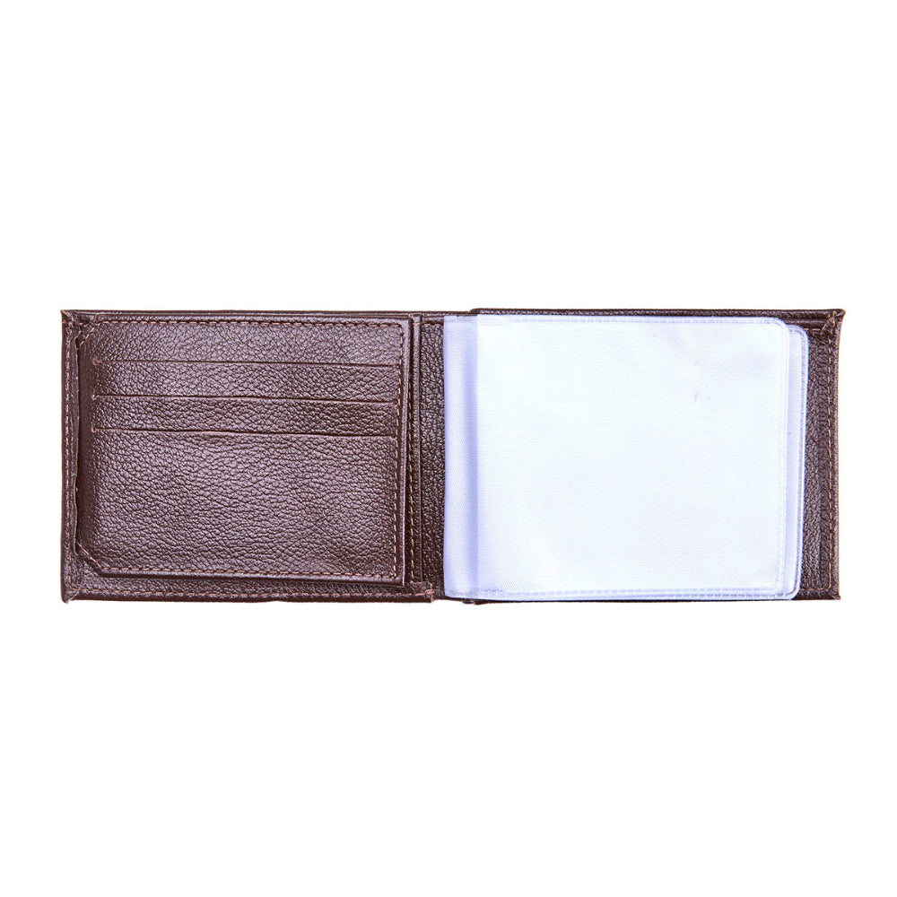 Carteira Masculina Grande Slim Couro Marrom