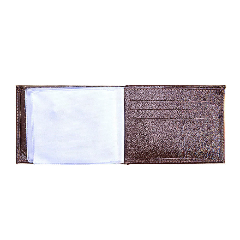 Carteira Masculina Grande Slim Couro Marrom