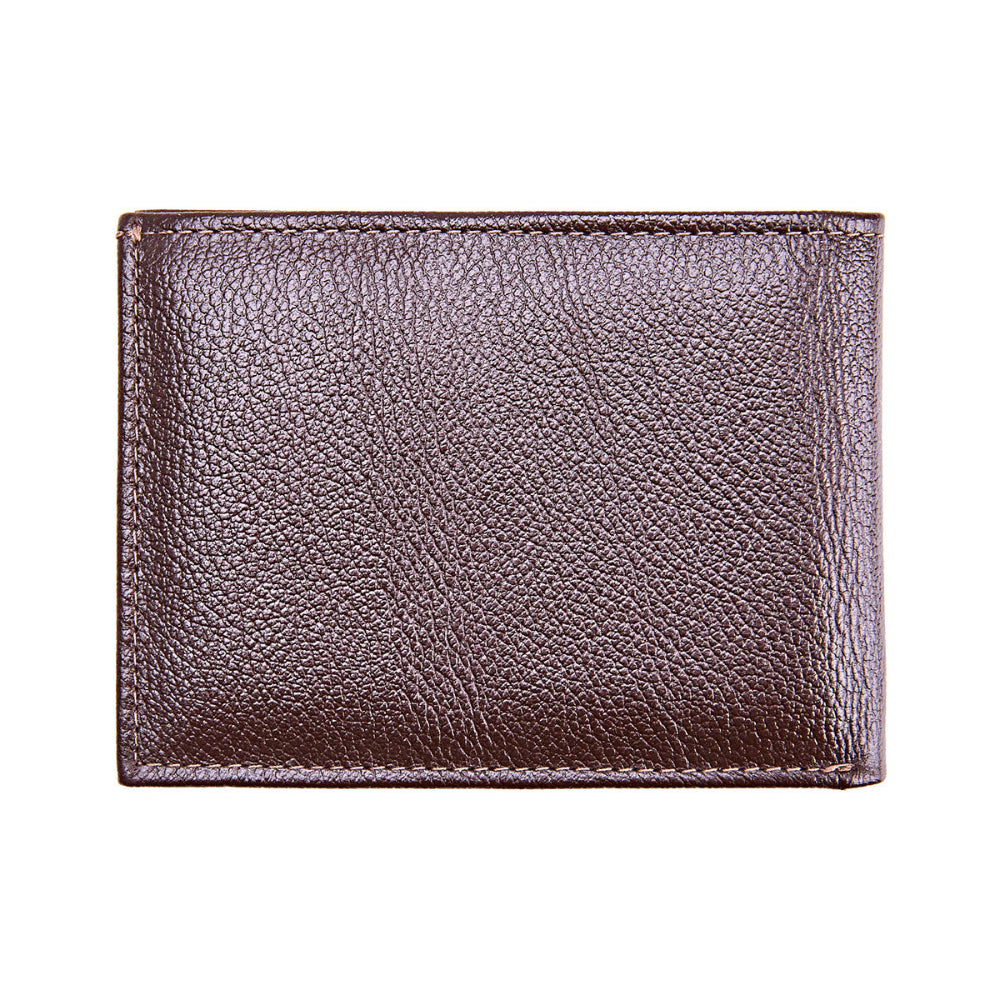 Carteira Masculina Grande Slim Couro Marrom