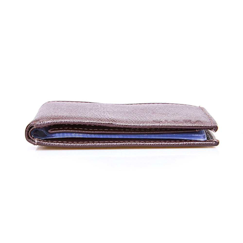 Carteira Masculina Grande Slim Couro Marrom