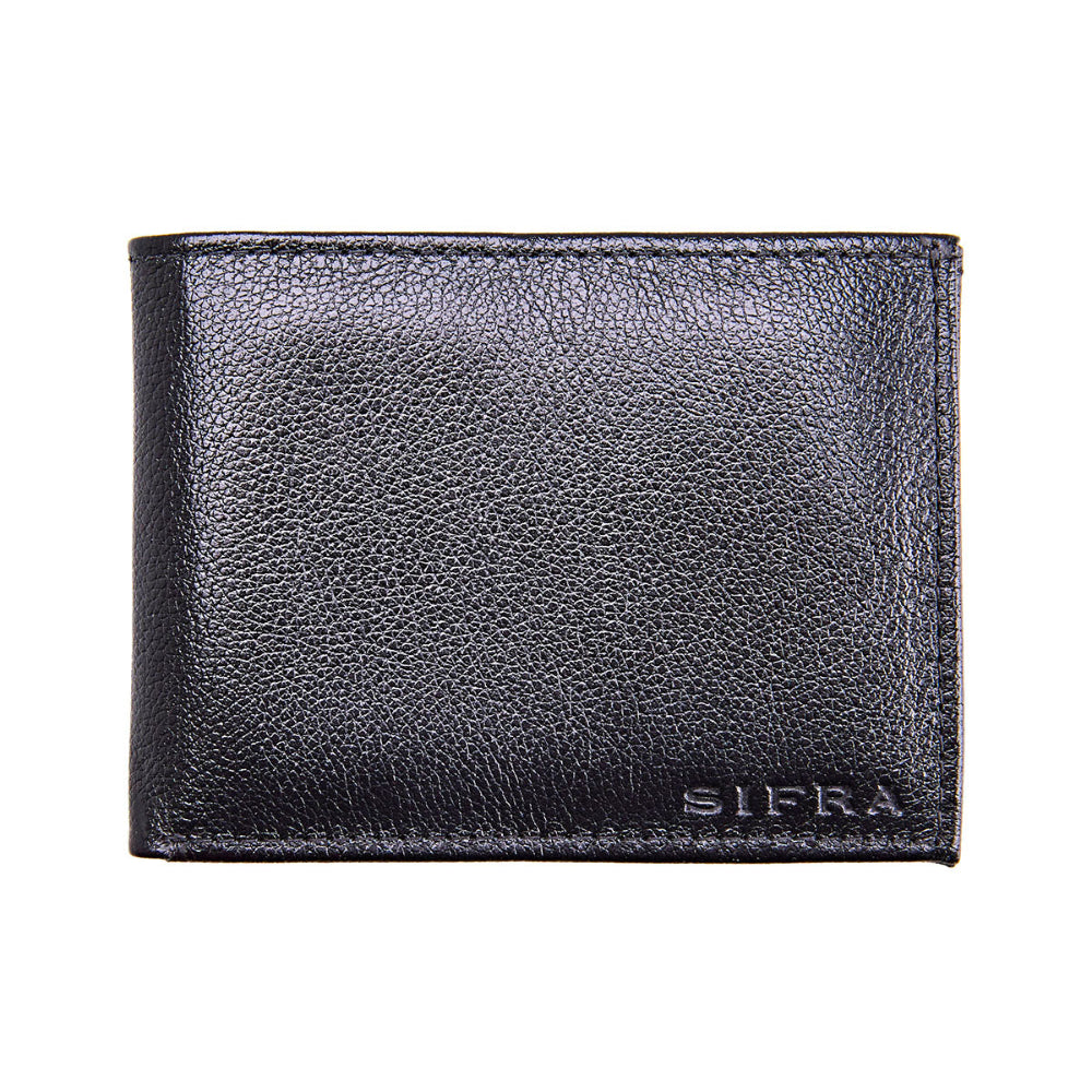 Carteira Masculina Grande Slim Couro Preto