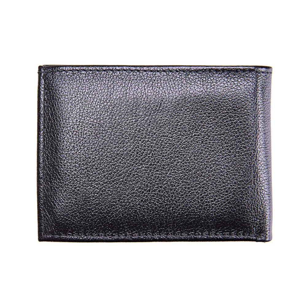 Carteira Masculina Grande Slim Couro Preto