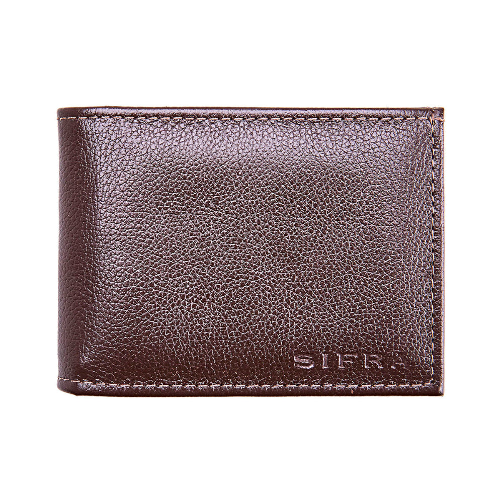 Carteira Masculina Slim Porta Cartões Couro Marrom