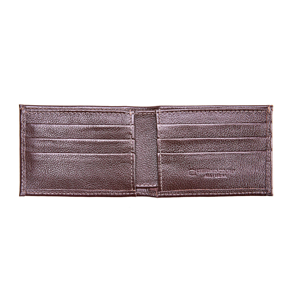 Carteira Masculina Slim Porta Cartões Couro Marrom