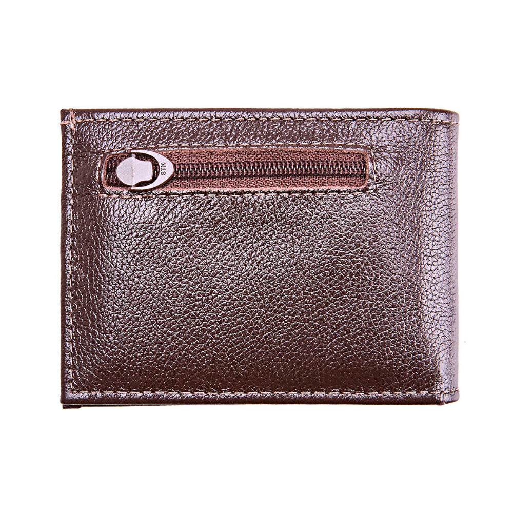 Carteira Masculina Slim Porta Cartões Couro Marrom