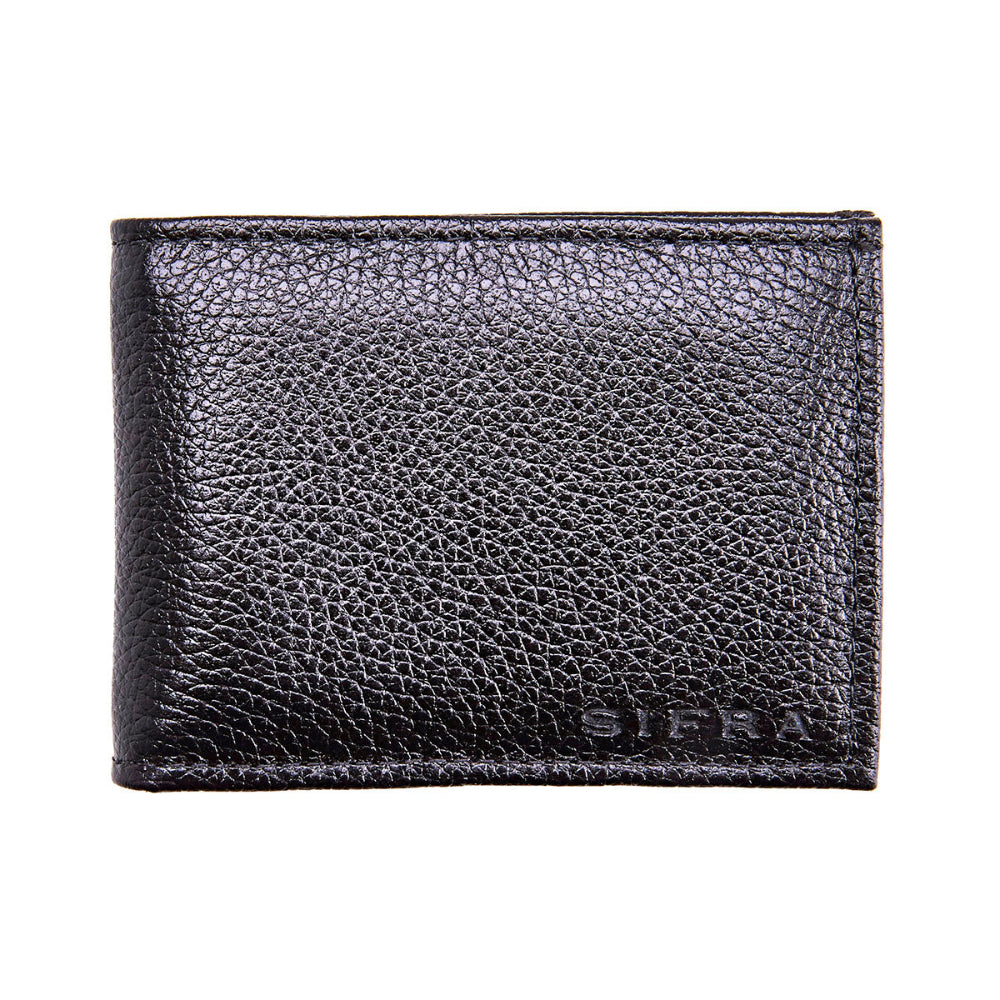 Carteira Masculina Slim Porta Cartões Couro Preto
