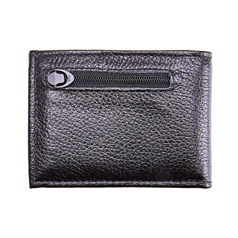 Carteira Masculina Slim Porta Cartões Couro Preto