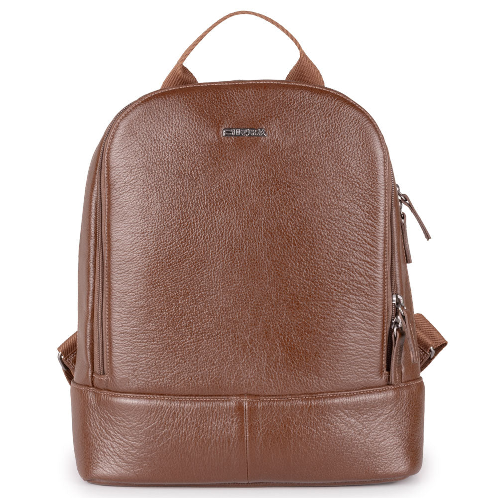 Mochila Feminina Marrom De Couro Média Amy
