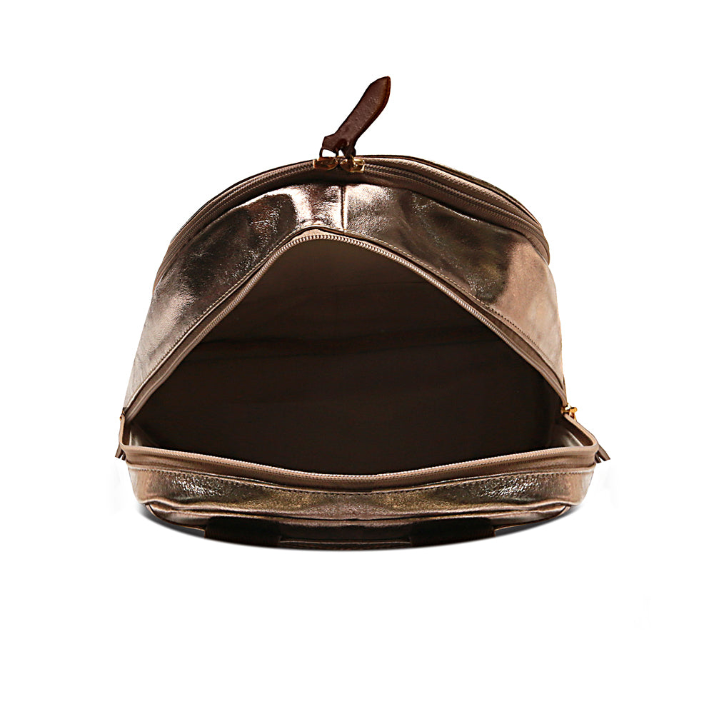 Mochila Feminina Ouro Velho De Couro Média Amy