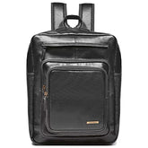 Mochila para Notebook Grande De Couro Preta Logan