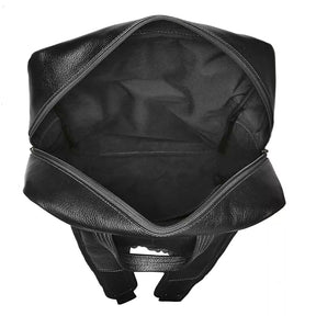 Mochila para Notebook Grande De Couro Preta Logan