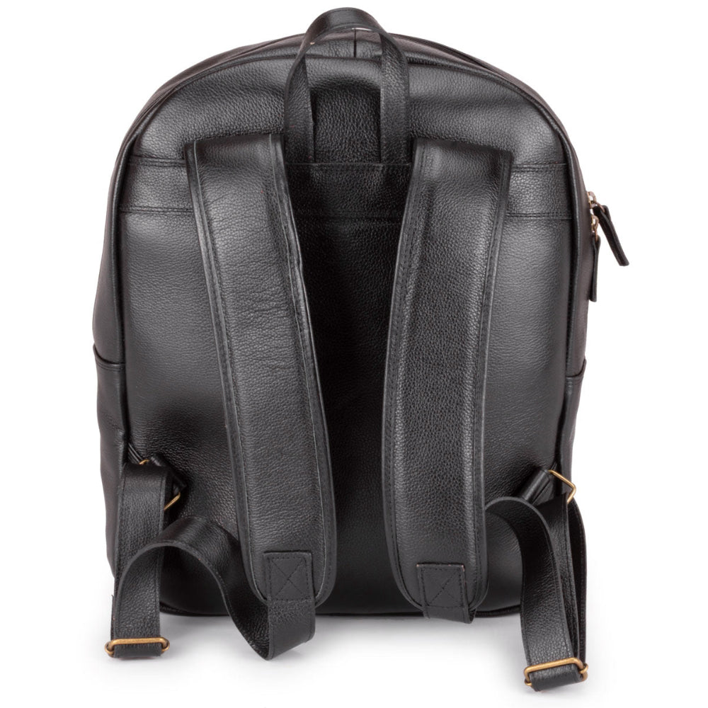 Mochila para Notebook Média Couro Preto Dublin