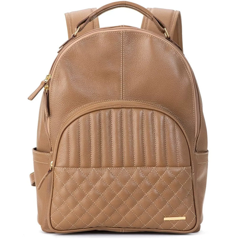 Mochila para Notebook Média De Couro Caramelo Avery