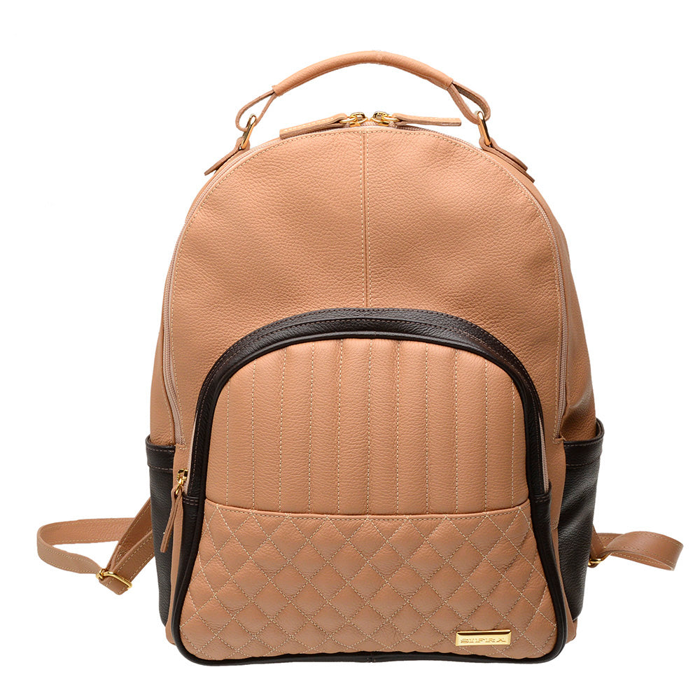 Mochila para Notebook Média De Couro Coral Avery