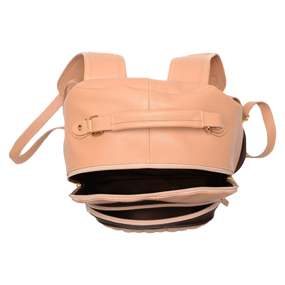 Mochila para Notebook Média De Couro Coral Avery