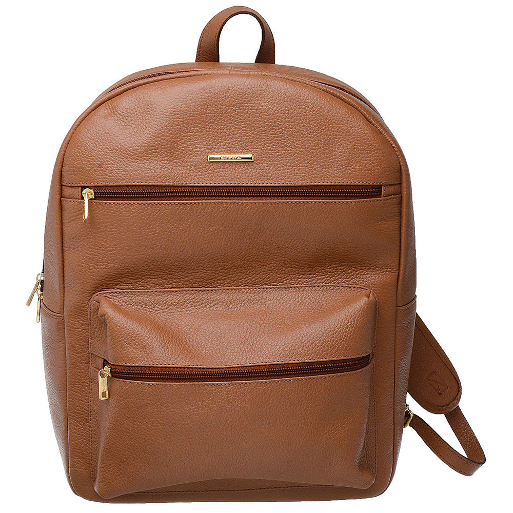 Mochila para Notebook Média De Couro Marrom Taylor