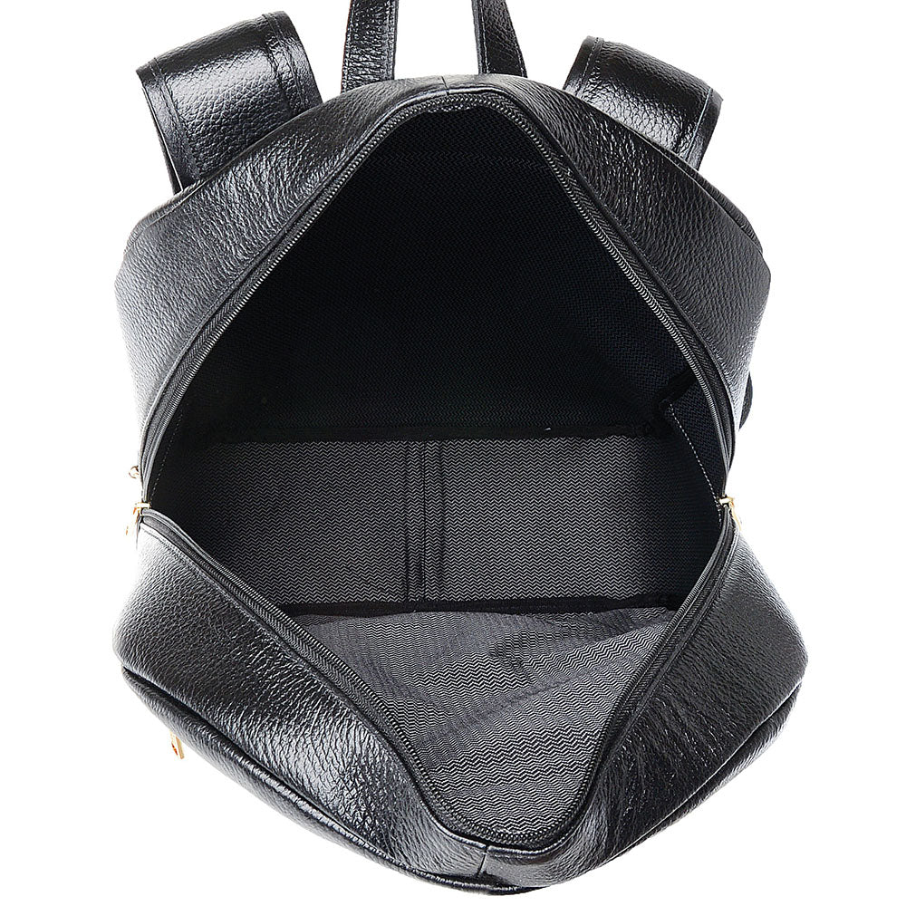 Mochila para Notebook Média De Couro Preto Taylor