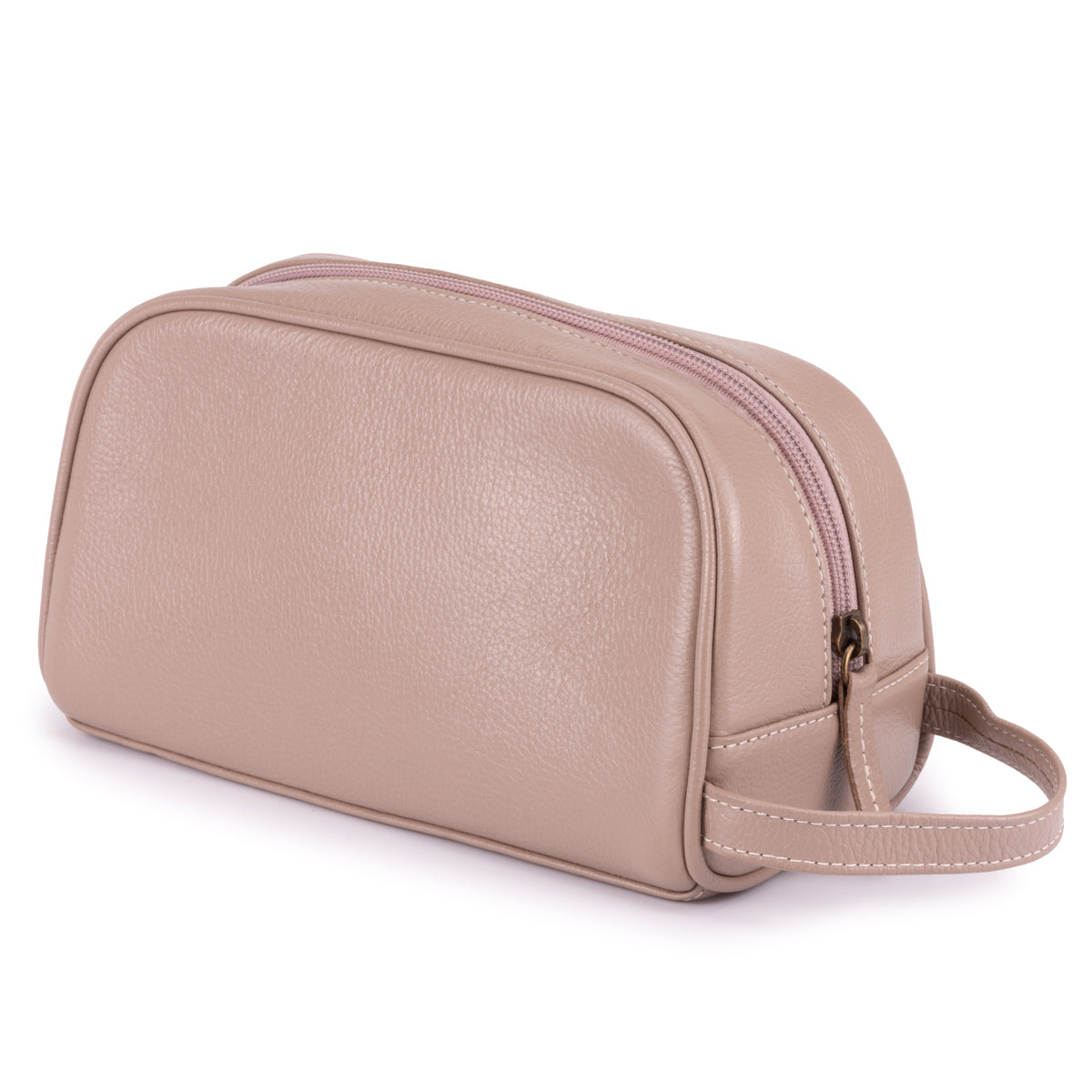 Nécessaire Feminina Couro Cinza Aurora