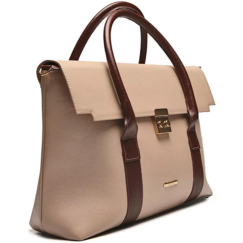 Pasta Executiva Feminina Notebook Couro Rosé Elisa