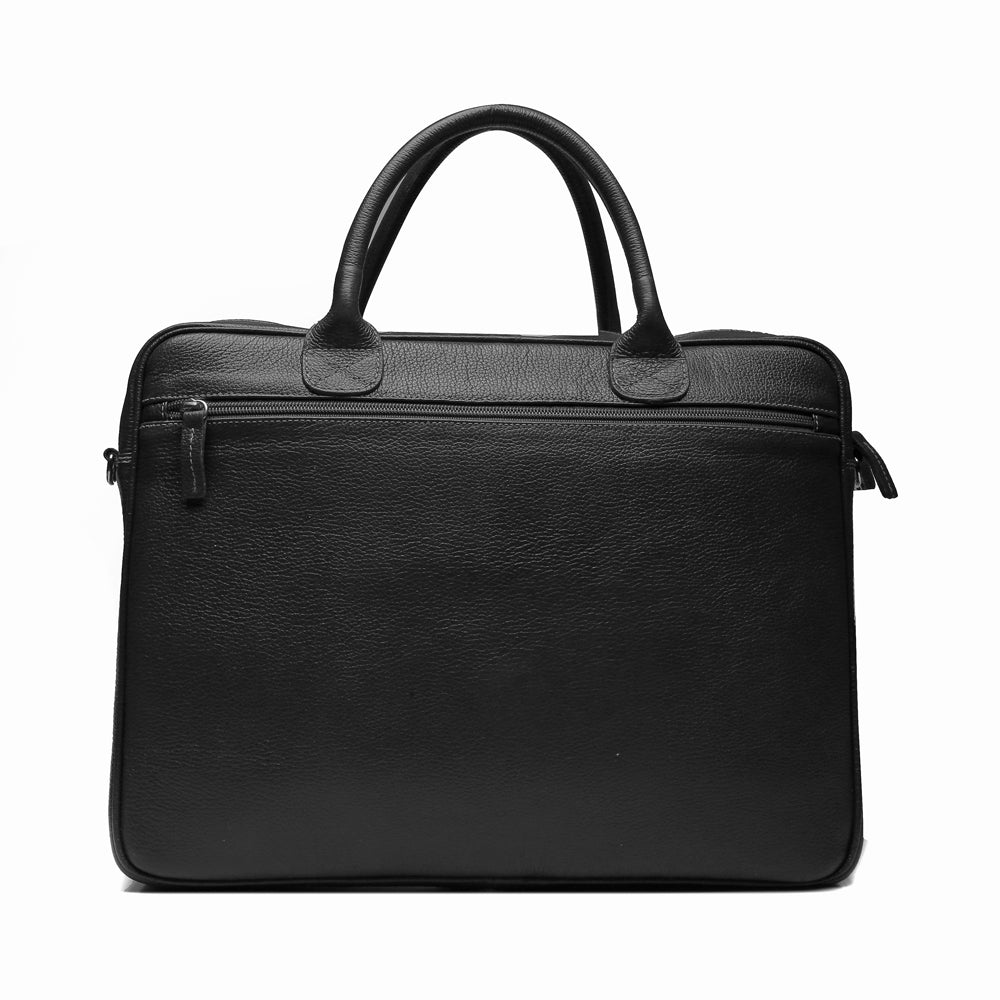 Pasta Executiva Feminina Notebook Couro Preto Helena