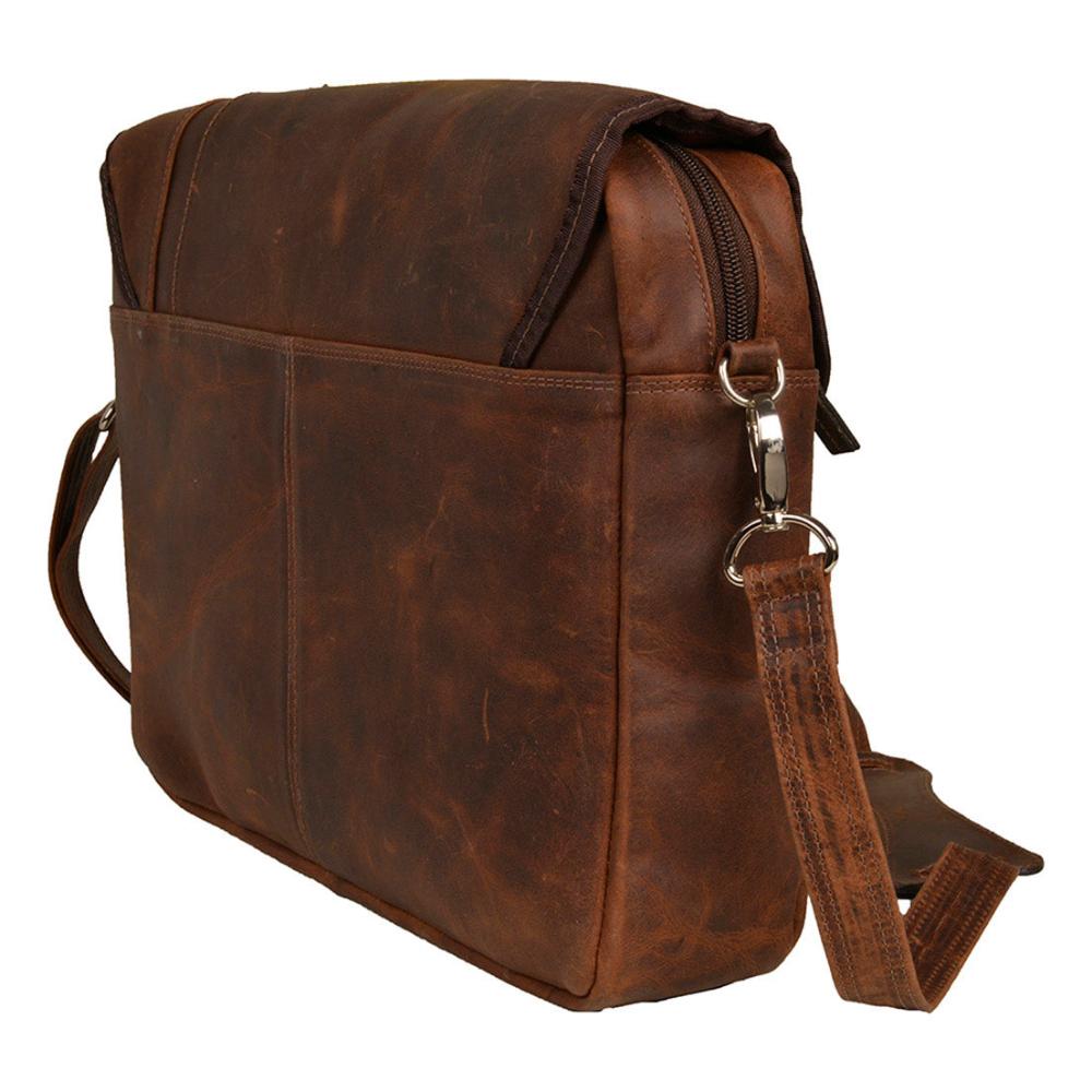 Pasta Executiva Masculina Notebook Couro Castanho Dylan