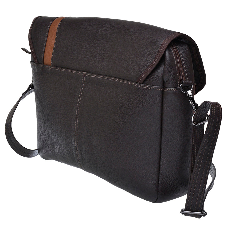 Pasta Executiva Masculina Notebook Couro Marrom Dylan