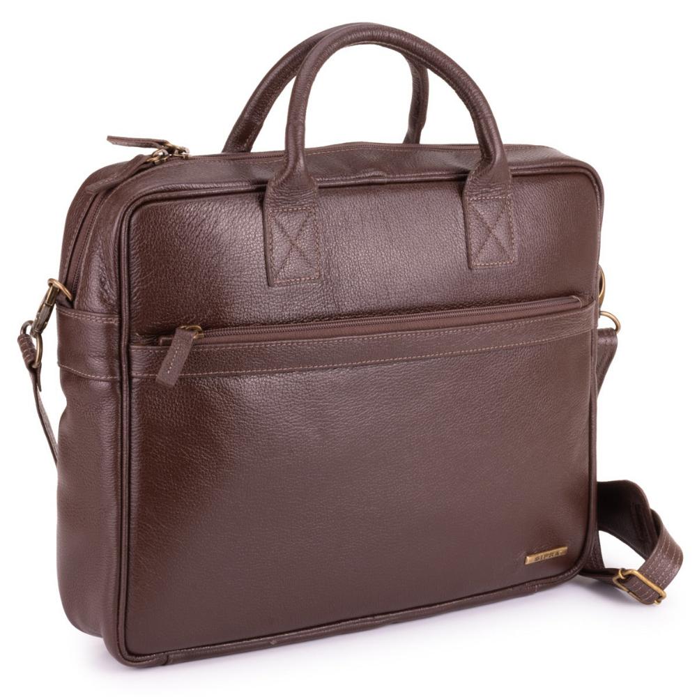 Pasta Executiva Masculina Notebook Couro Marrom Oliver