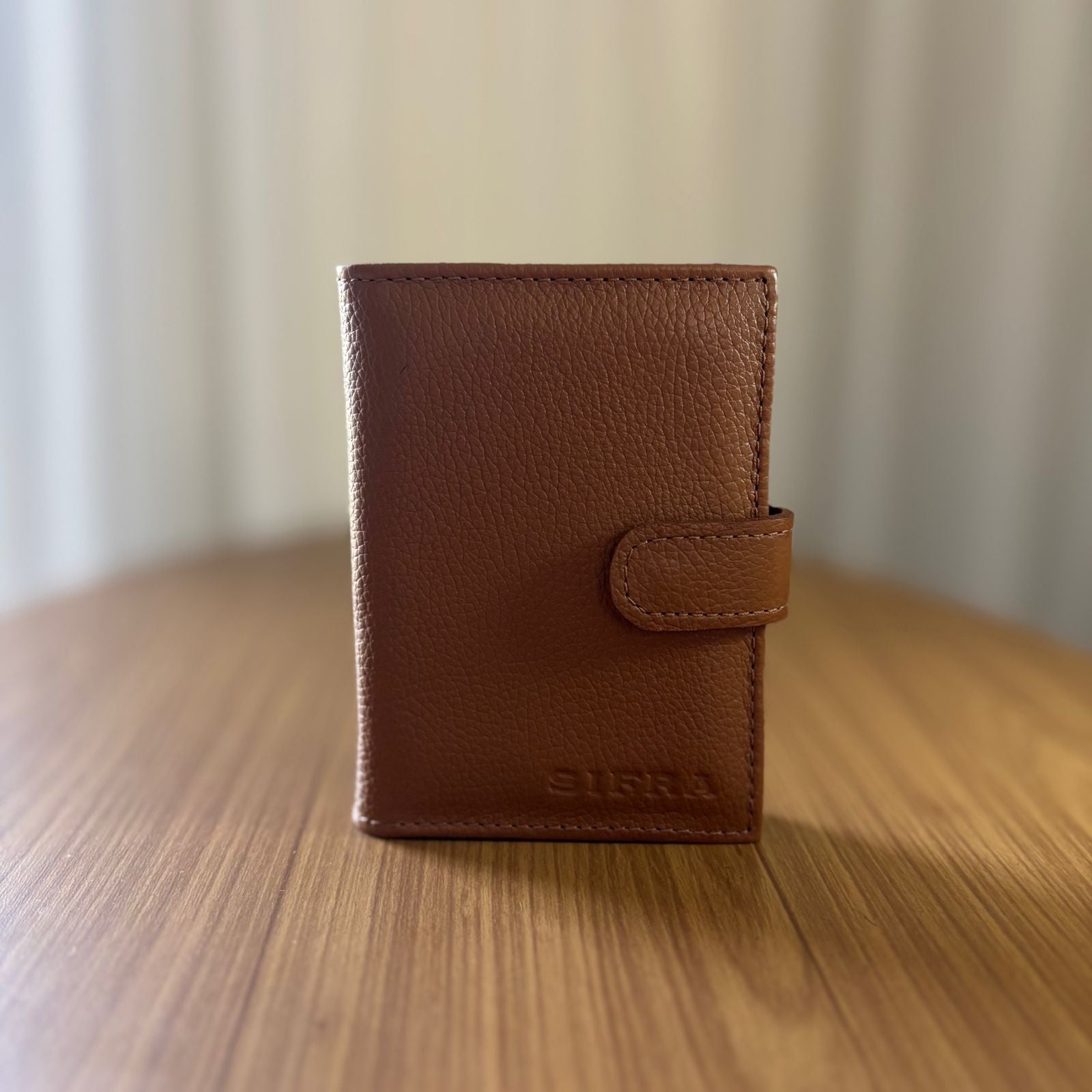 Porta Cartão e Documentos Feminino Couro Marrom