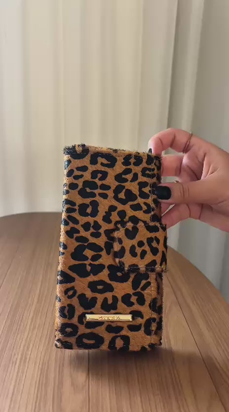 Porta Celular e Carteira Pelo Onça